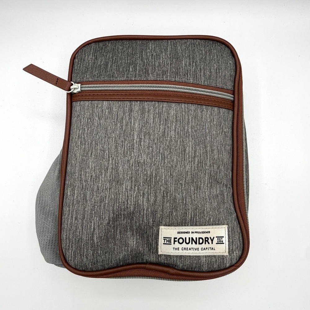 The Foundry Fit + Fresh Heather Gray Insulated Lunch Bag Tote Professional Mens